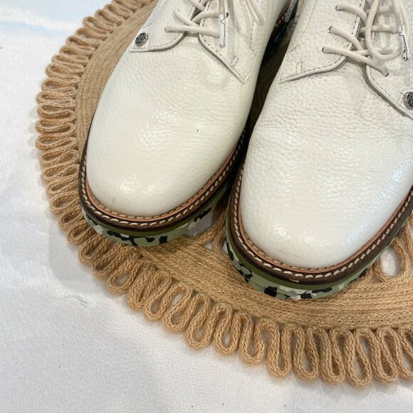 G/Fore Camo Gallivanter Limited Edition Golf Shoes Snow White Olive Size 8.5 - Picture 2 of 16